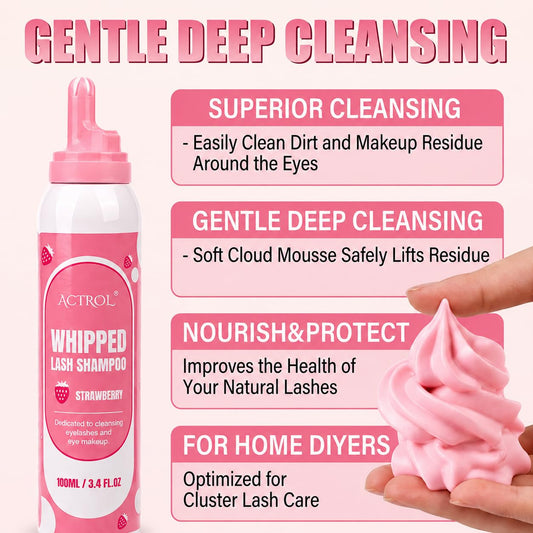 ACTROL closeup of whipped foam texture showing dense lather benefit