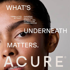 Acure Bonding Hair Mask label close-up showing ingredient clarity and trust