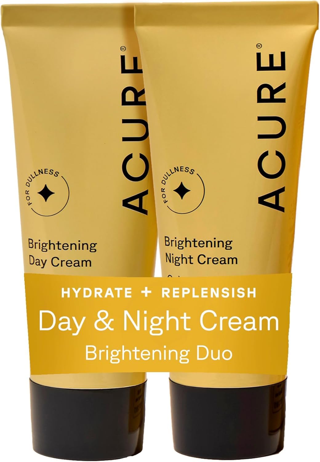 Acure front packaging showing day and night cream set for convenient routine