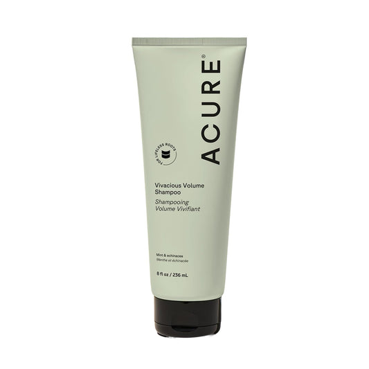 Acure front packaging showing product and benefit of added volume