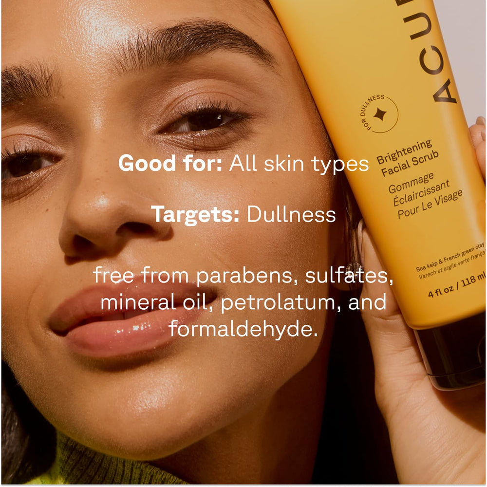 Acure label close-up highlighting clean formula and key ingredients
