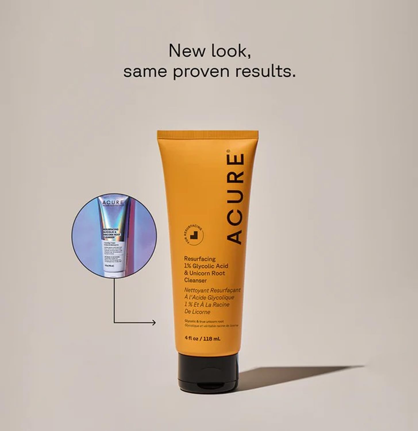 Acure cleanser foam texture demonstrating gentle lather