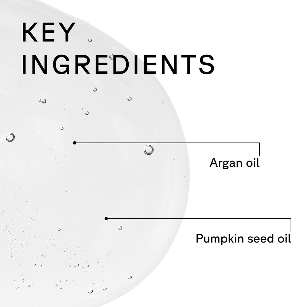 Acure shampoo foam texture detail demonstrating lightweight creamy lather