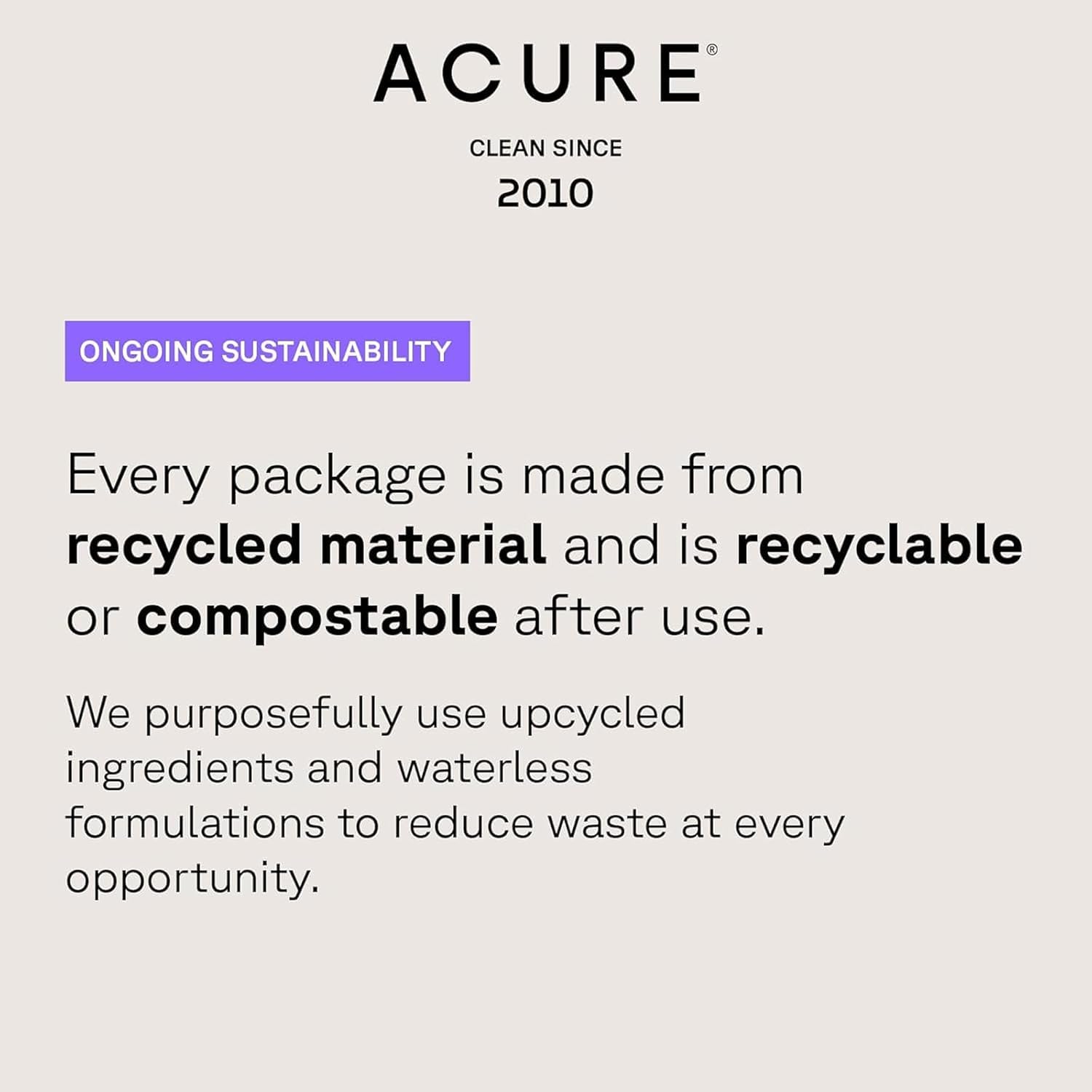 Acure shampoo on bathroom shelf with plants, signaling gentle natural care