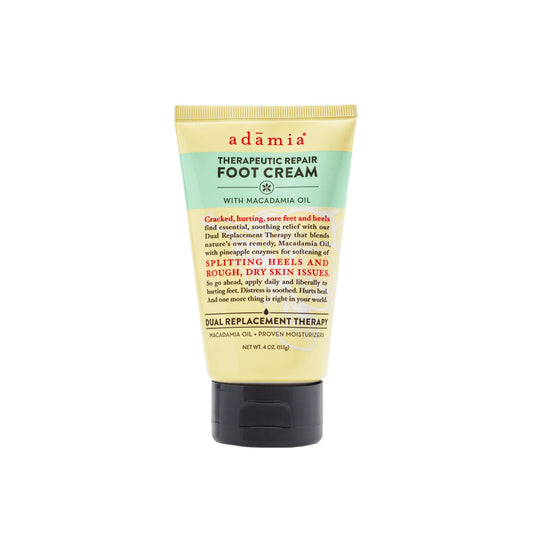 Adamia front tube showing product label and benefits