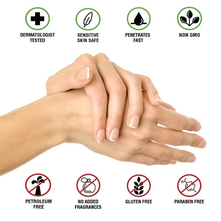 Adamia hand application demonstrating smooth, non-greasy hydration benefit