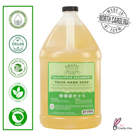 Adams Handmade Soap thick texture close-up demonstrating concentrated lather