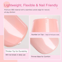 AddFavor included glue, adhesive tabs, mini file and cuticle stick for easy use