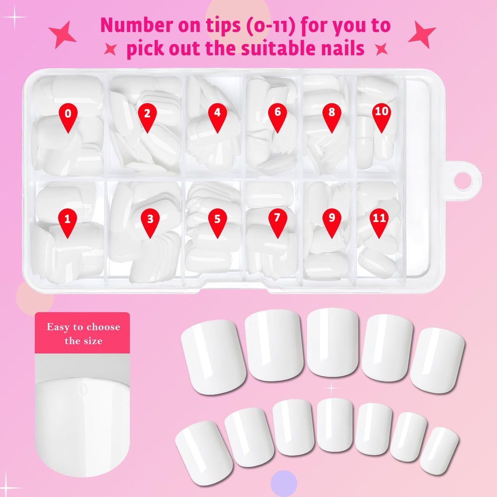 AddFavor mini file and wooden stick tools for prepping nails and perfect fit