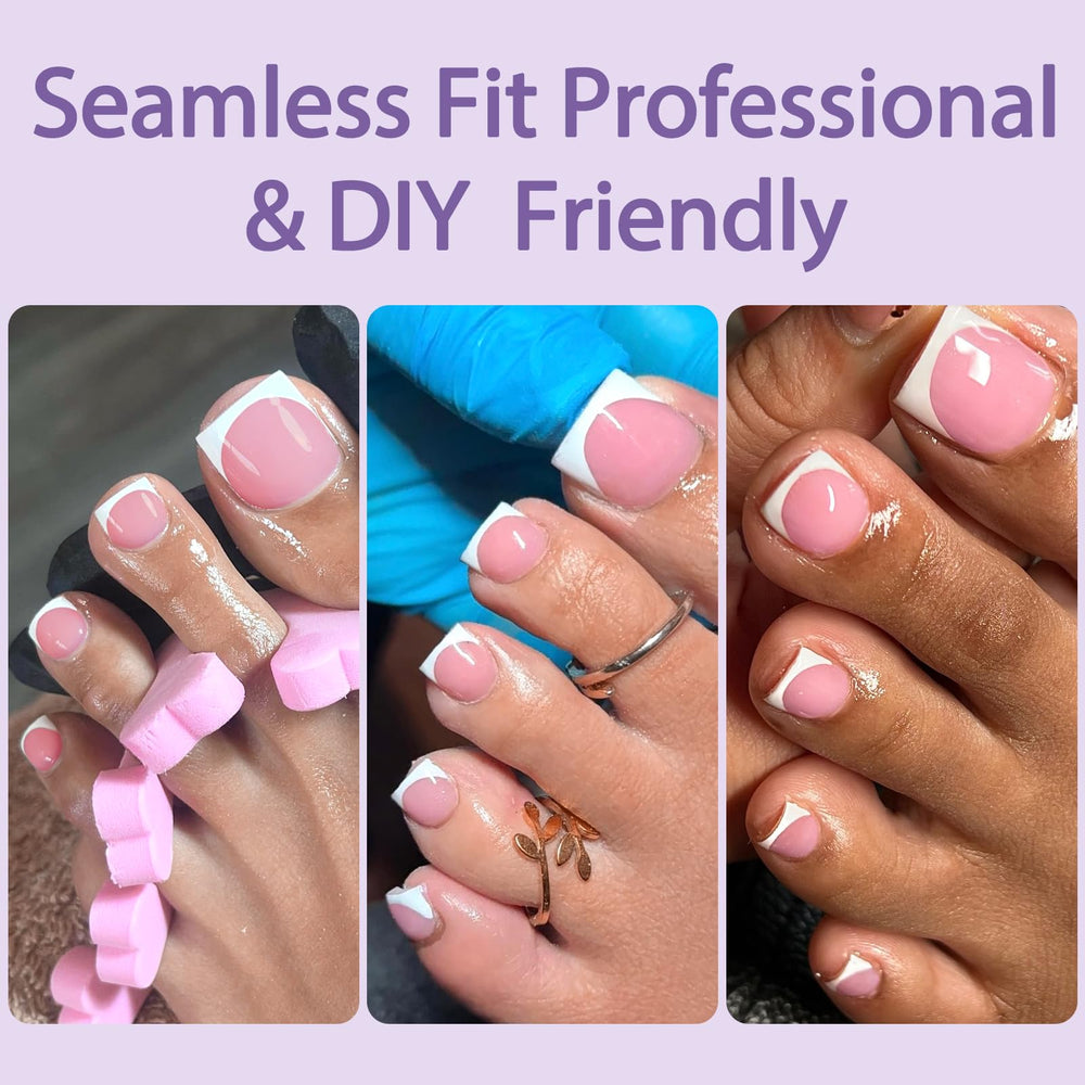 AddFavor applied on toes showing salon-style pedicure instantly