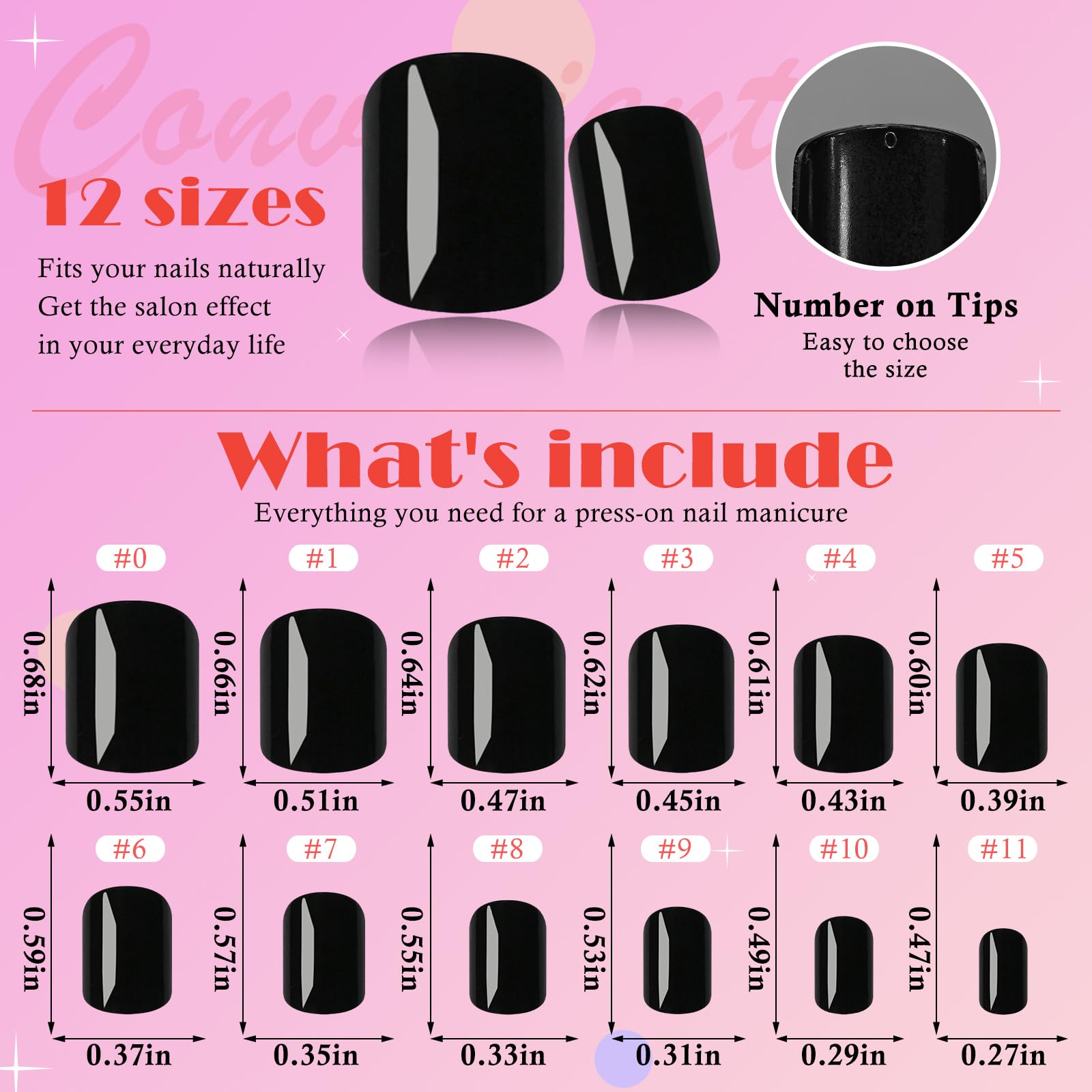 AddFavor close-up of glossy black nail edge showing durable shine and natural fit