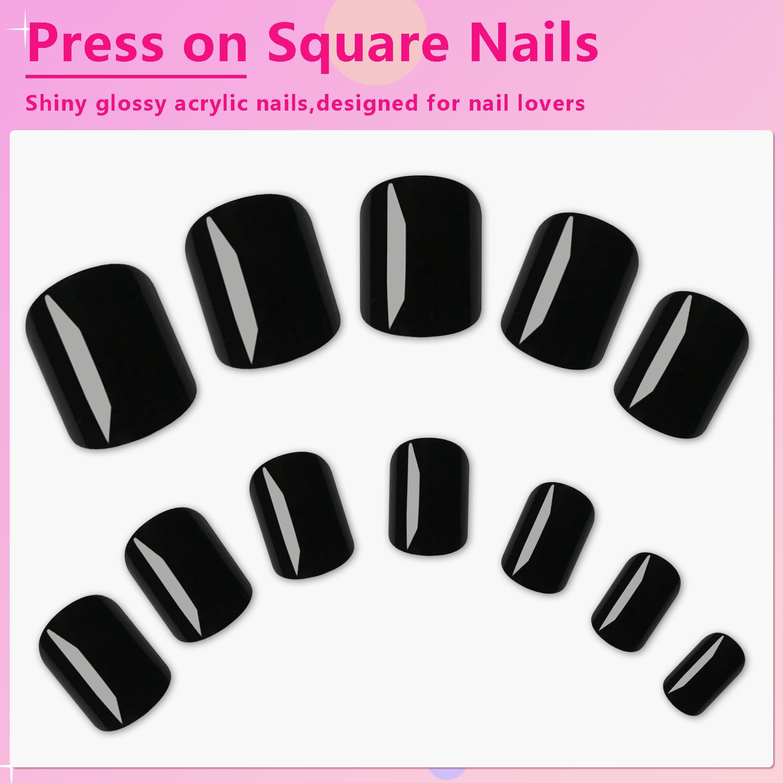 AddFavor hand applying a press-on nail demonstrating quick glue-free application