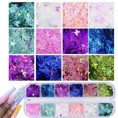 AddFavor butterfly sequin close-up highlighting shapes and color shift benefit