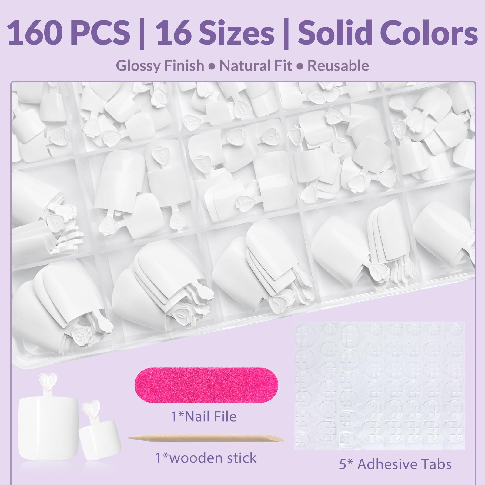 AddFavor clear storage box open with tips and accessories for neat portability