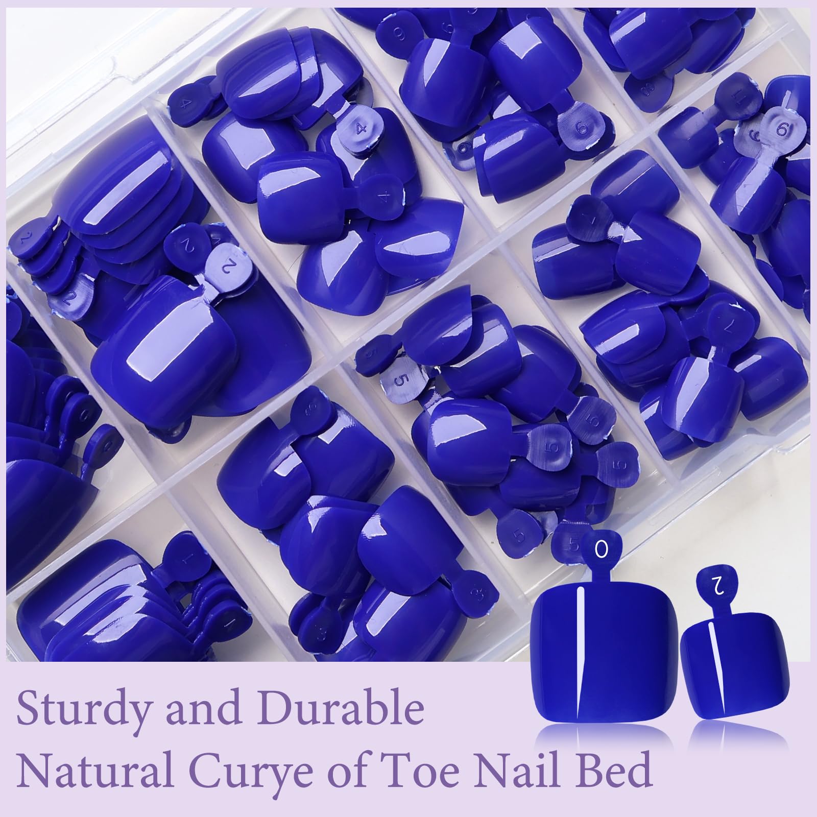 AddFavor close-up of glossy blue nail texture, shows salon-like shine