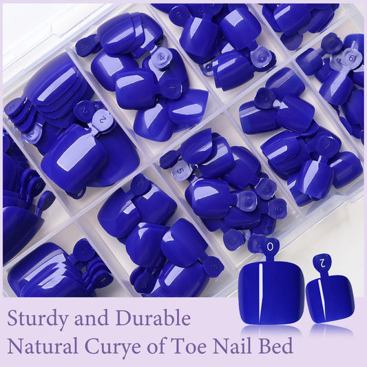 AddFavor close-up of glossy blue nail texture, shows salon-like shine