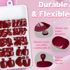 AddFavor close-up glossy wine red surface detail for salon shine