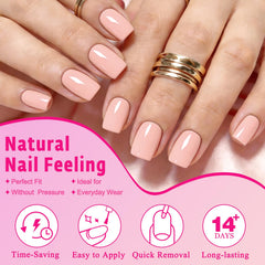 AddFavor close-up of nail tip texture and glossy finish for natural sheen