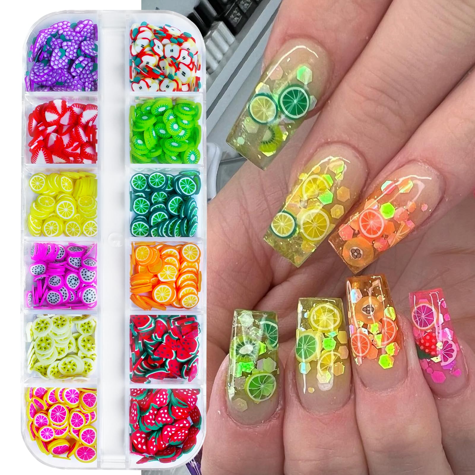 AddFavor close-up of butterfly and heart sequins highlighting precise shapes and vivid holographic shine