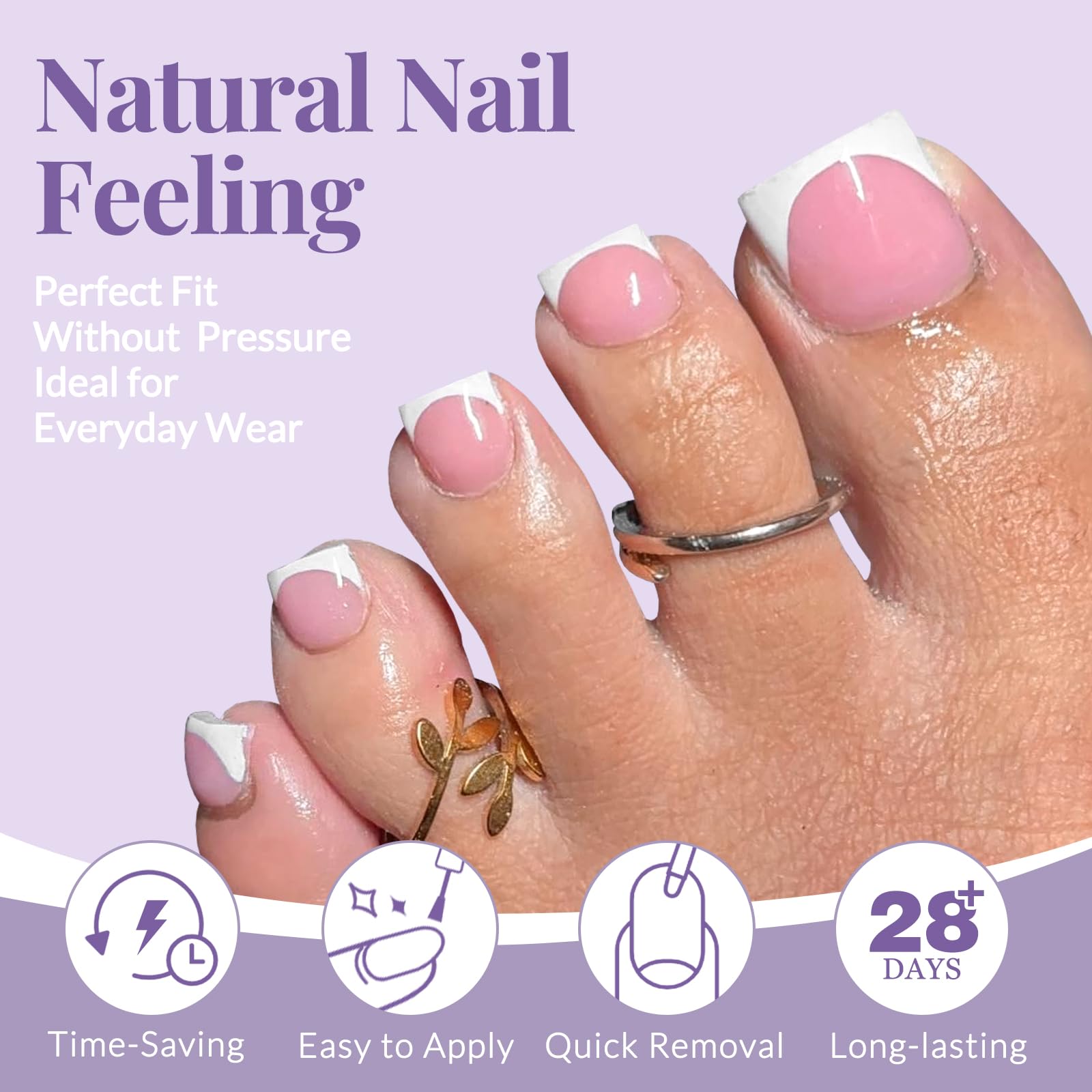 AddFavor close-up of pink French tip detail highlighting glossy finish