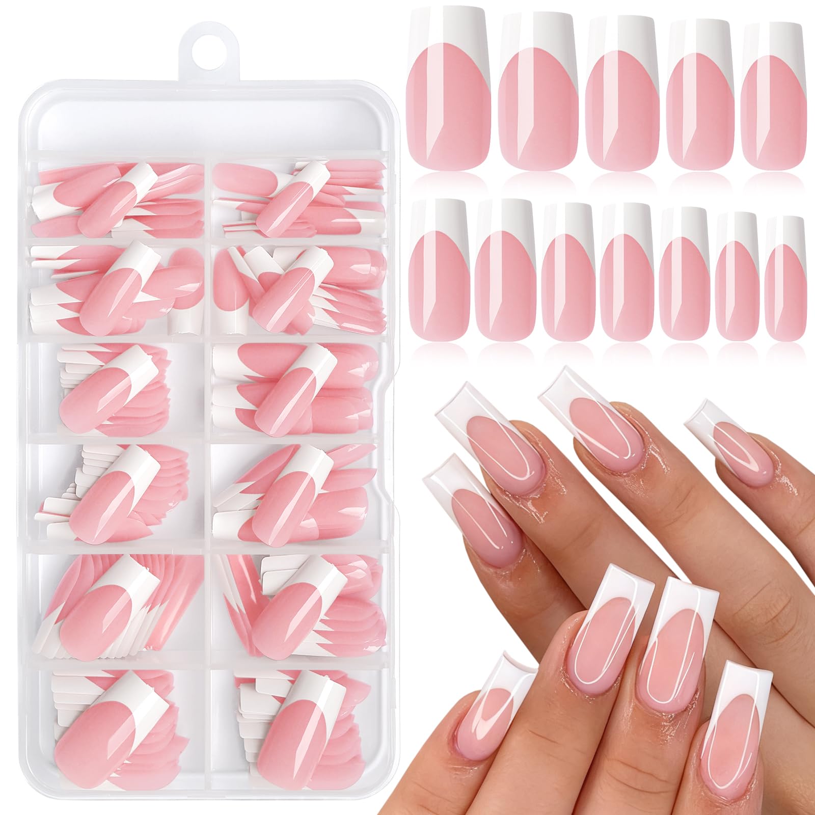AddFavor front packaging view showing full French tip kit and convenience