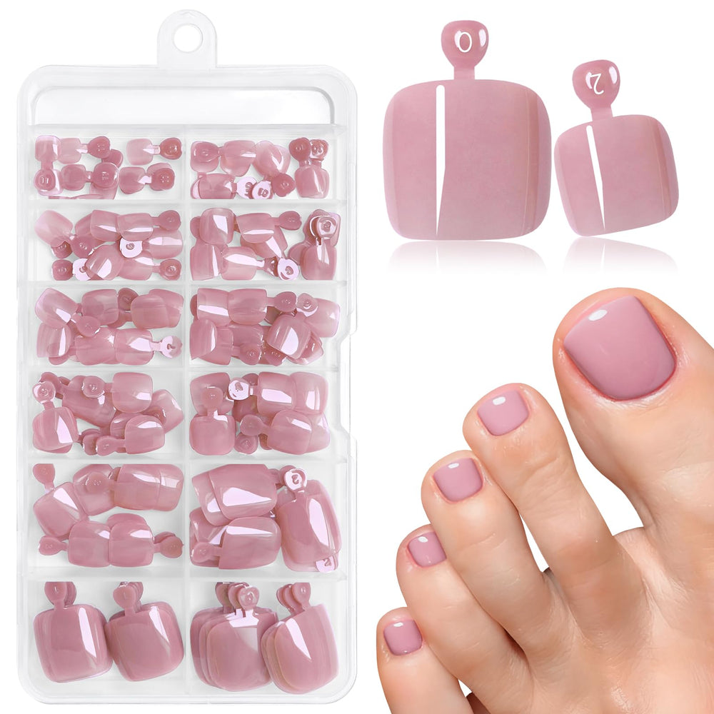 AddFavor front packaging showing mauve pink kit and included accessories for easy pedicures