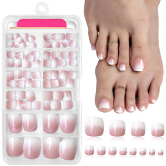 AddFavor front packaging showing pink white ombre toes for quick salon results