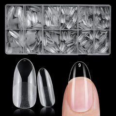 AddFavor front packaging showing 600 clear oval gel nail tips, organized for easy selection