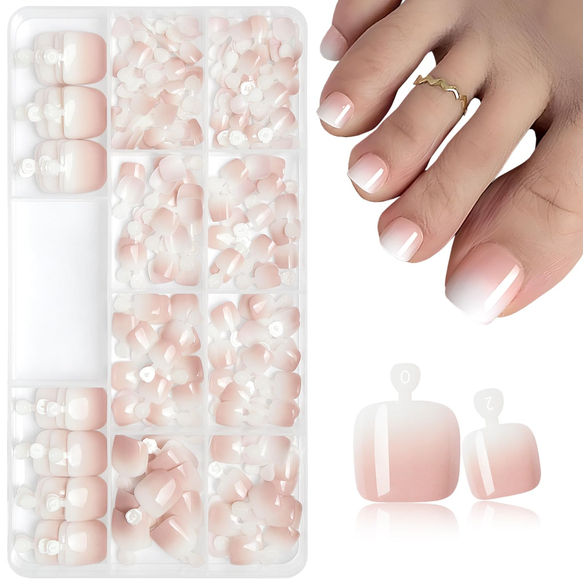 AddFavor front packaging showing full 240-piece kit and clear case for easy storage
