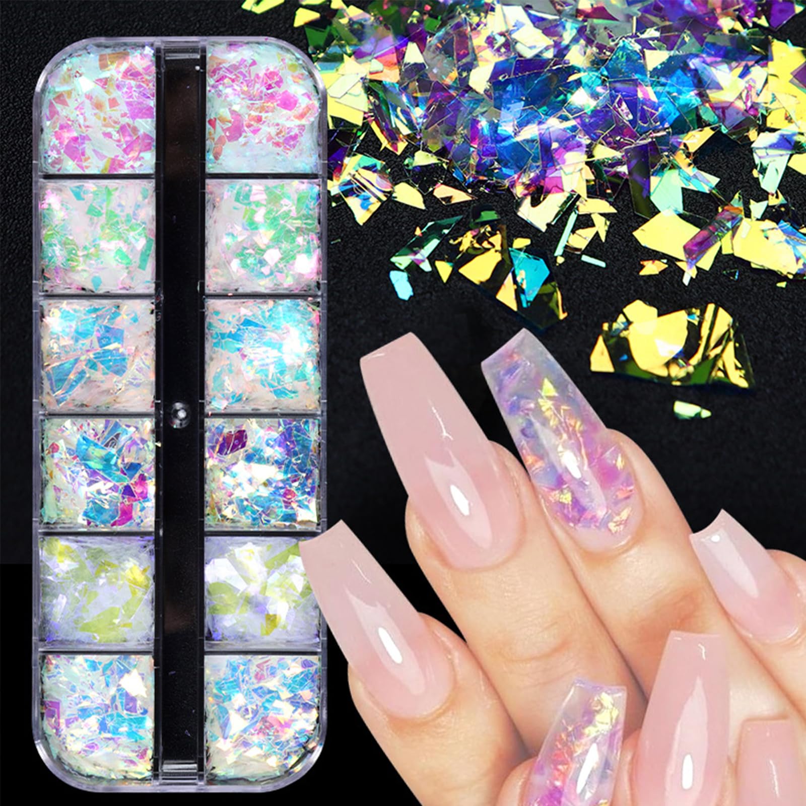AddFavor fruit slices box open displaying colorful tiny slices that add playful detail to nails