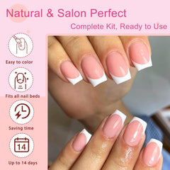 AddFavor glue and tools layout including file and cuticle stick for prep