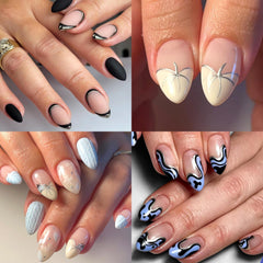 AddFavor hand applying press-on tip illustrating easy professional-looking results