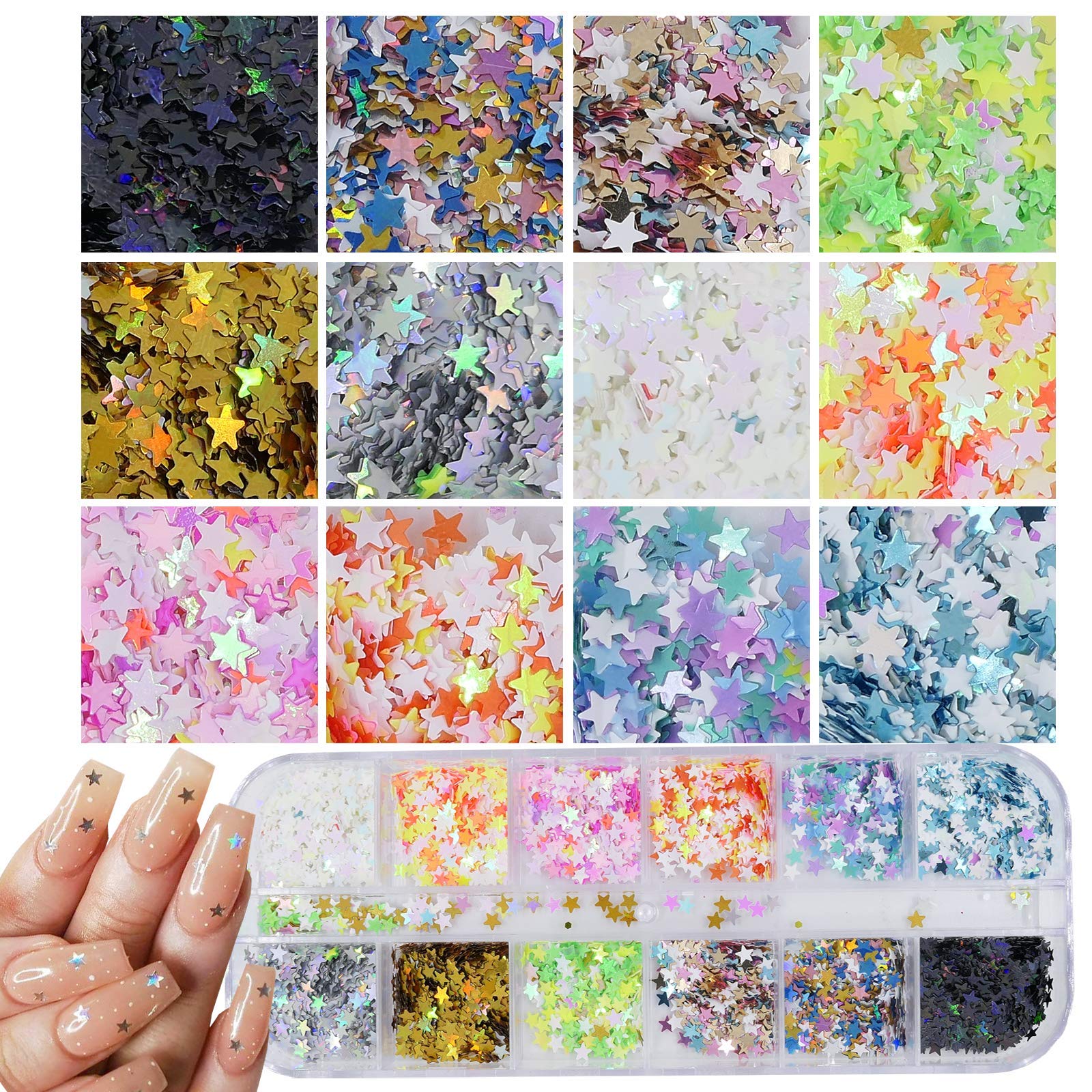 AddFavor mixed round sequins displaying assorted sizes for layered designs