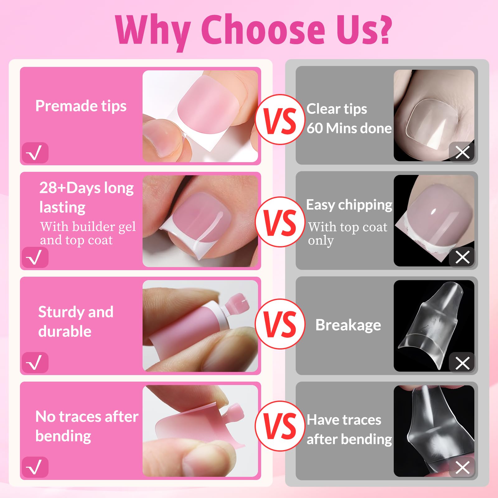 AddFavor applied press-on toenails on feet in sandals showing polished pedicure instantly