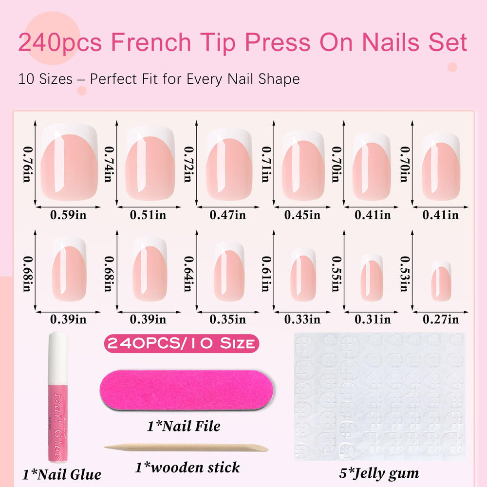 AddFavor worn nails on a hand for scale comparing short square length and natural comfort