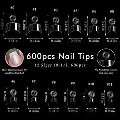 AddFavor display of 12 sizes organized to show easy size-matching for perfect fit