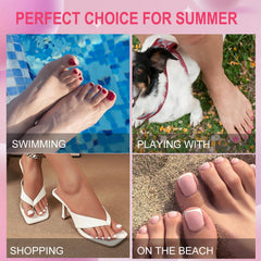 AddFavor shiny French-tip detail with top coat for long-lasting gloss and protection