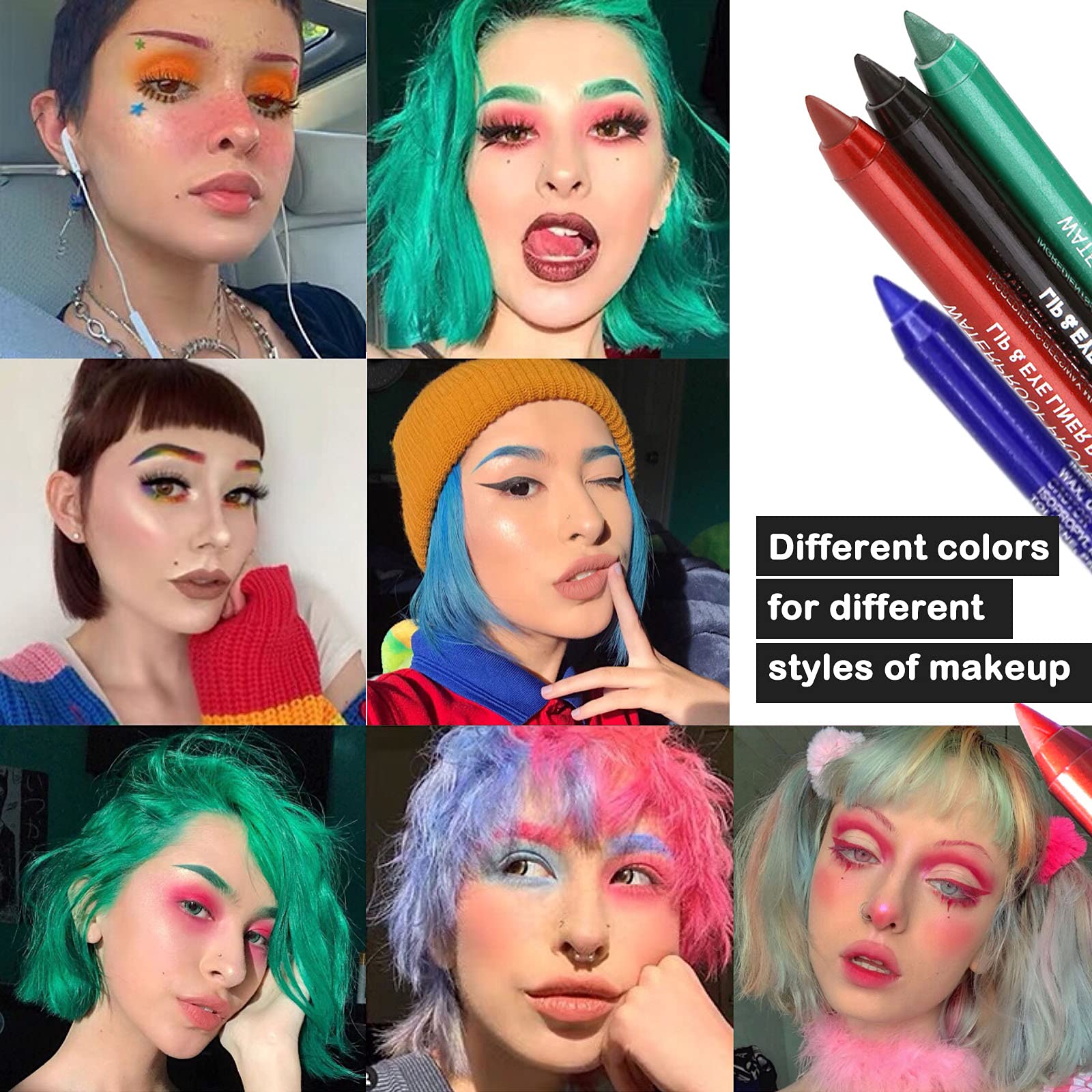 ADIMANIS cosplay makeup look highlighting bold color options for dramatic style benefit