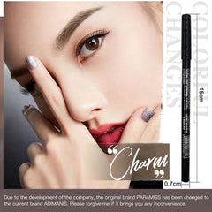 ADIMANIS matte swatch strip showing true color payoff and blendable finish benefit