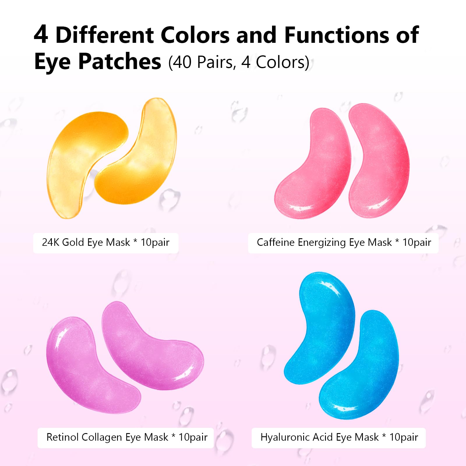 Adofect four color patches displayed to show targeted formula differences
