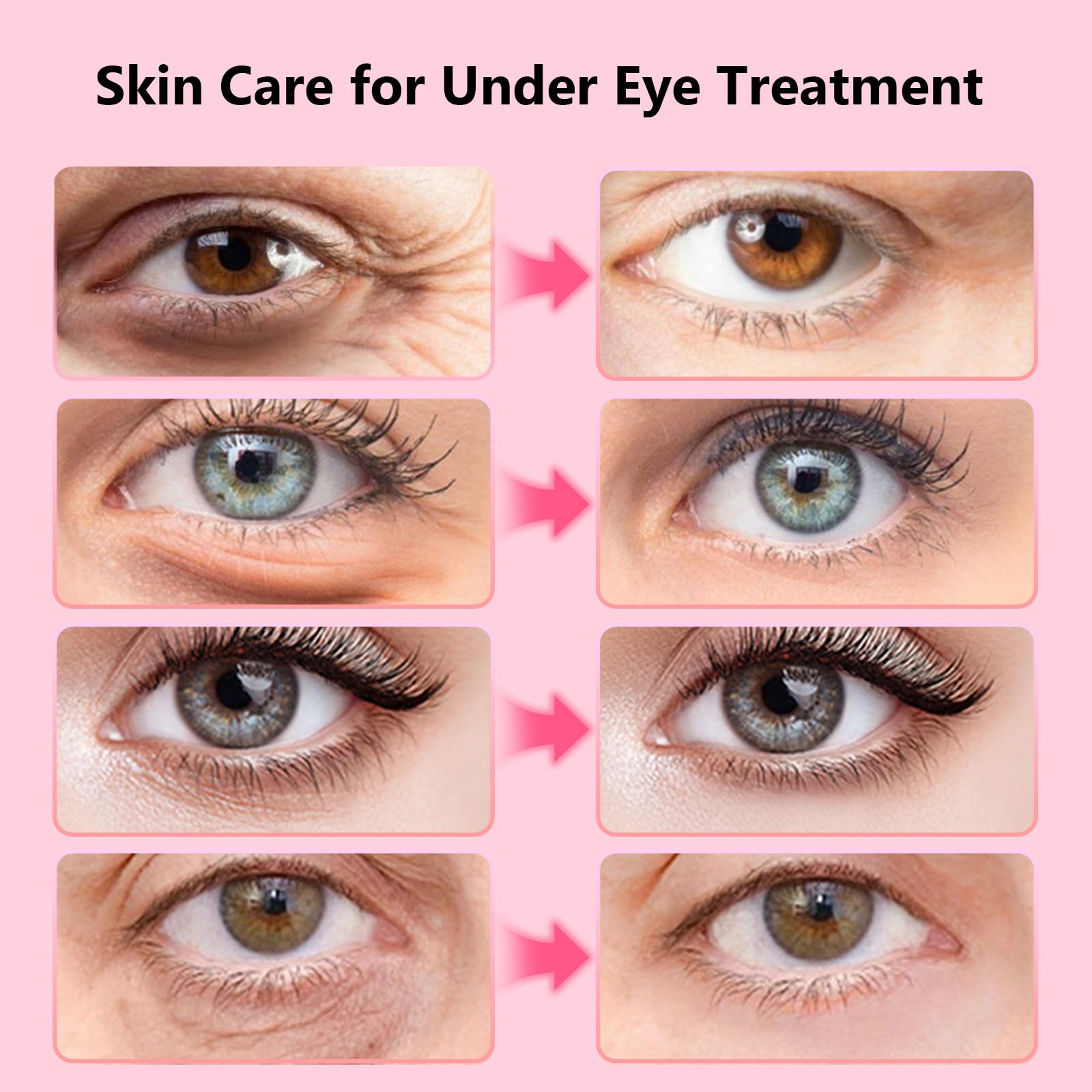 Adofect patch being applied under eye to reduce puffiness and refresh skin