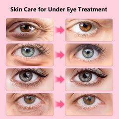 Adofect patch being applied under eye to reduce puffiness and refresh skin