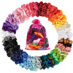 ADRIONE front packaging showing 60-piece scrunchie set and neat presentation