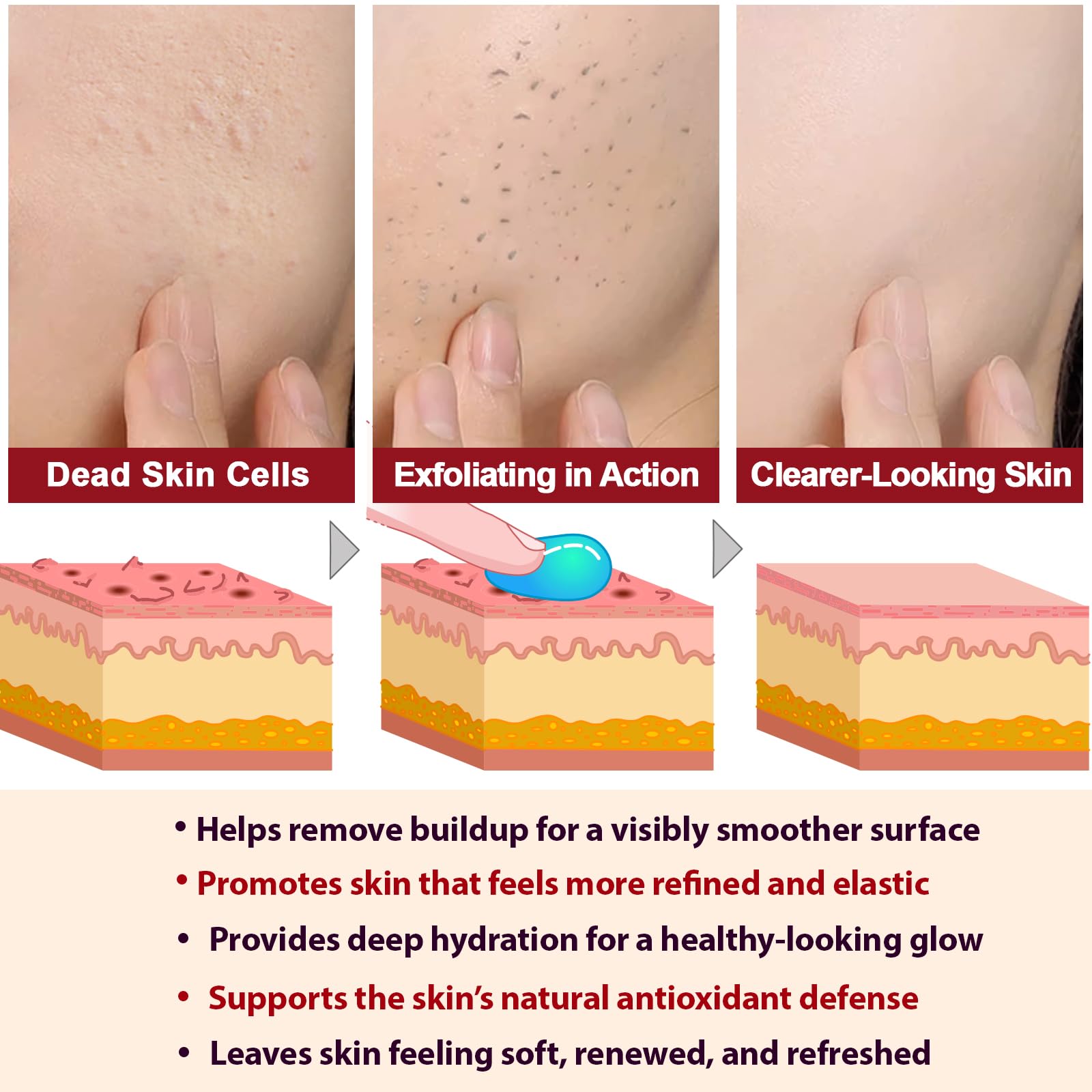 ADSBJUX product being massaged into hand demonstrating easy application