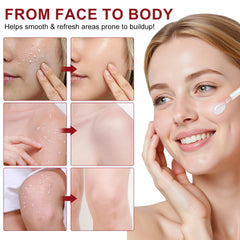 ADSBJUX before and after face comparison showing refined texture