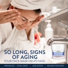 Advanced Clinicals application on model's cheek demonstrating easy spread and absorption