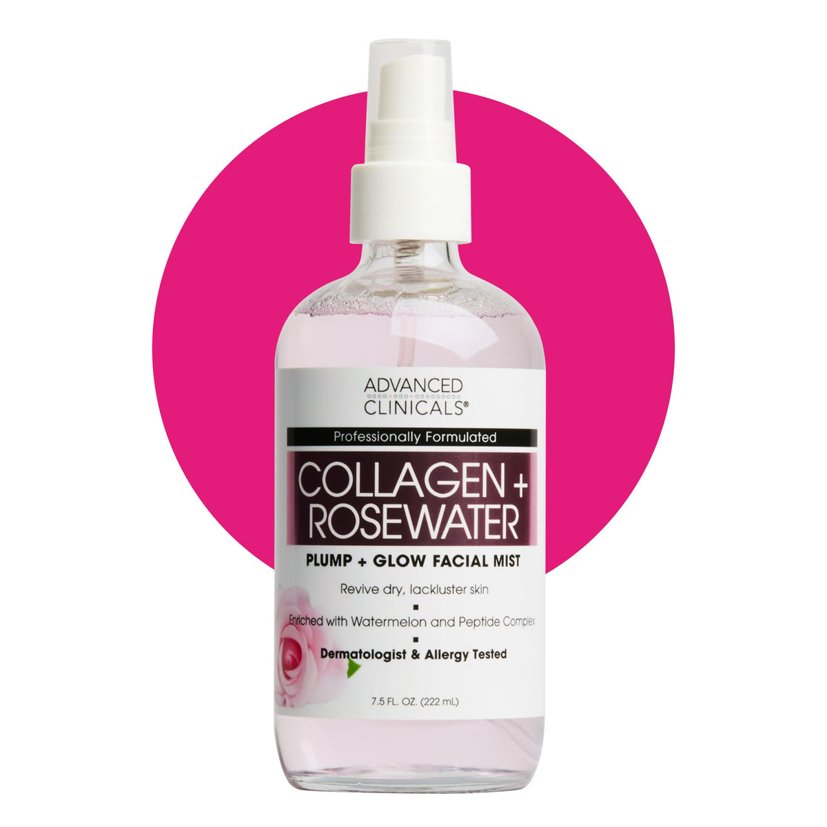 Advanced Clinicals front bottle view showing clean packaging and hydration benefit