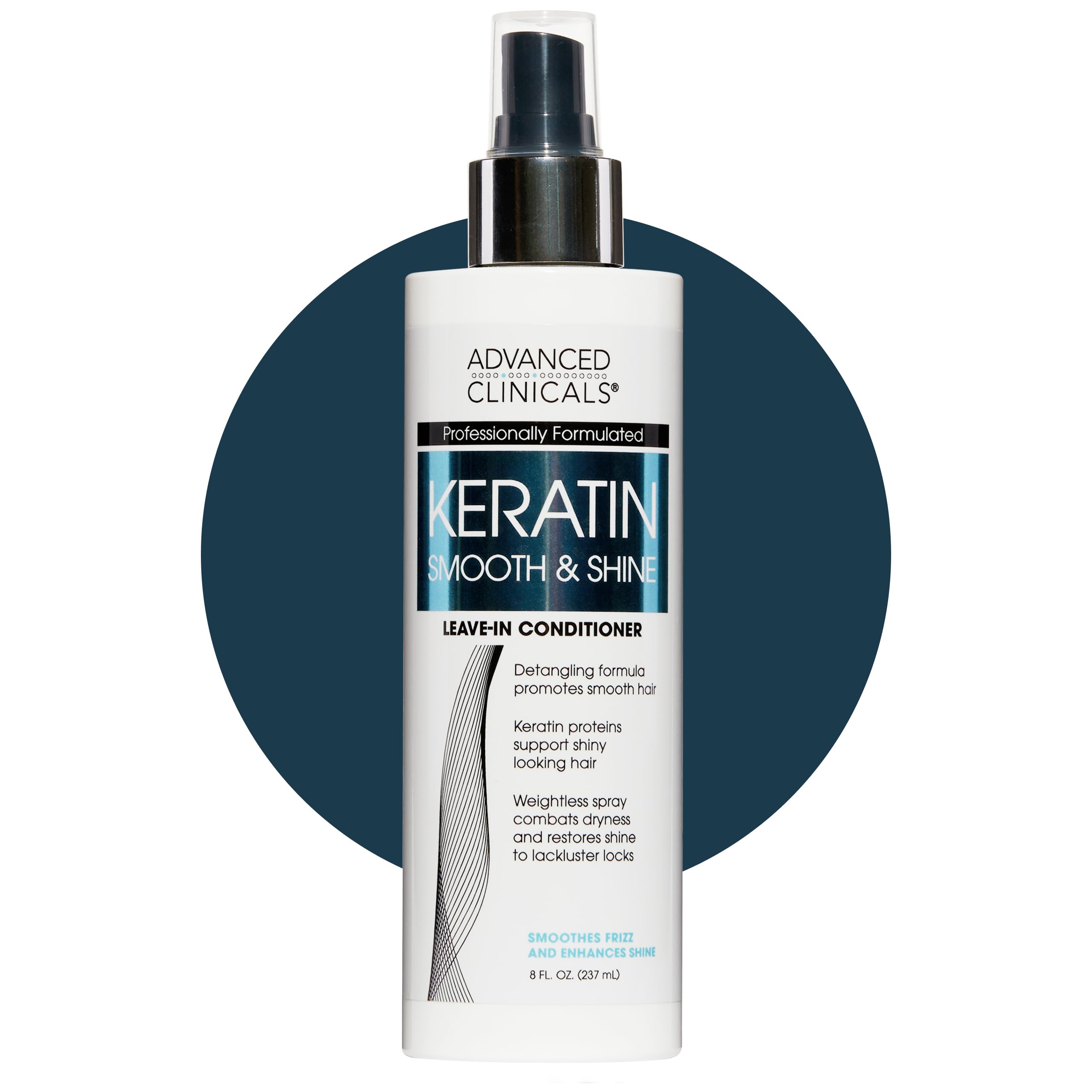 Advanced Clinicals bottle front view showing label and sleek packaging benefit: easy identification