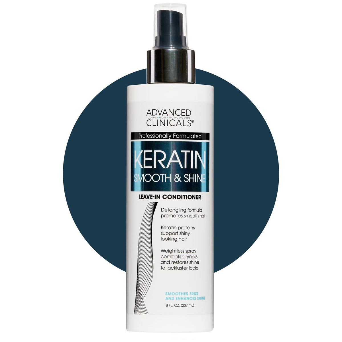 Advanced Clinicals bottle front view showing label and sleek packaging benefit: easy identification