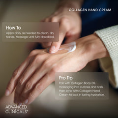 Advanced Clinicals applied to elbows and feet to hydrate rough areas